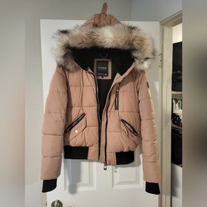 Noize Vegan Vic Bomber Jacket In Dusty Pink